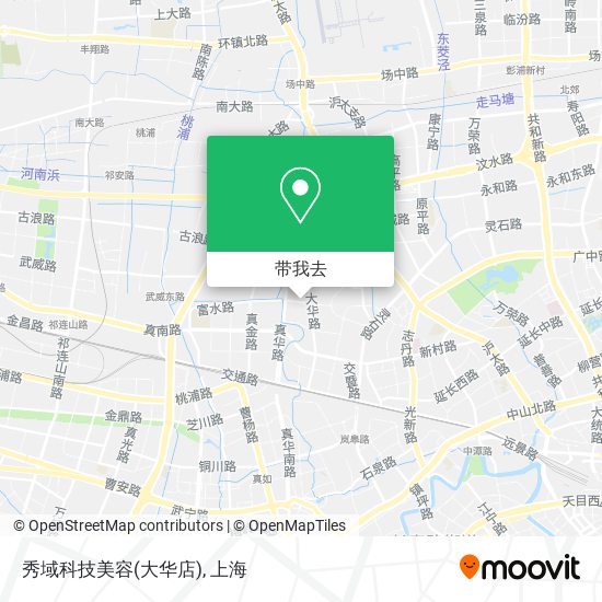 秀域科技美容(大华店)地图