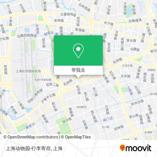 上海动物园-行李寄存地图