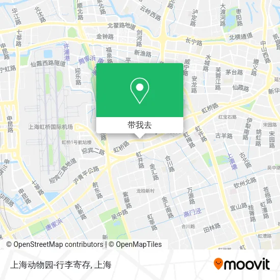 上海动物园-行李寄存地图
