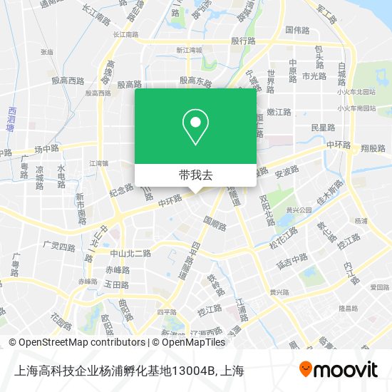 上海高科技企业杨浦孵化基地13004B地图