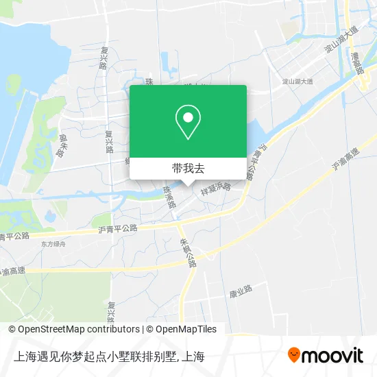 上海遇见你梦起点小墅联排别墅地图