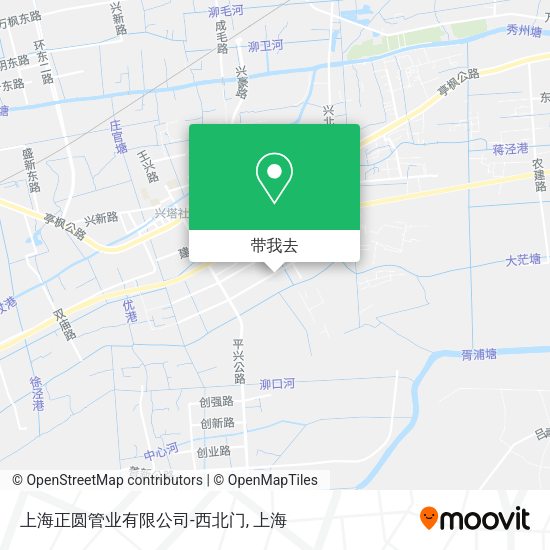 上海正圆管业有限公司-西北门地图