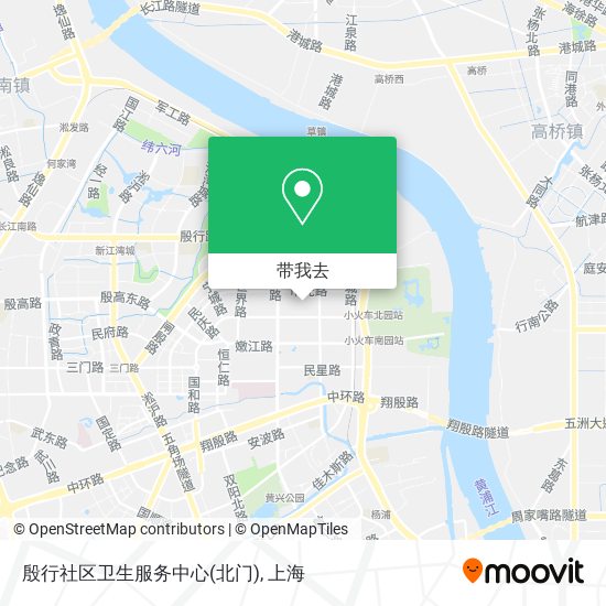 殷行社区卫生服务中心(北门)地图