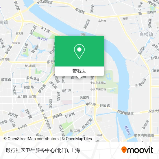殷行社区卫生服务中心(北门)地图