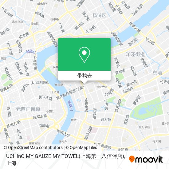 UCHInO MY GAUZE MY TOWEL(上海第一八佰伴店)地图