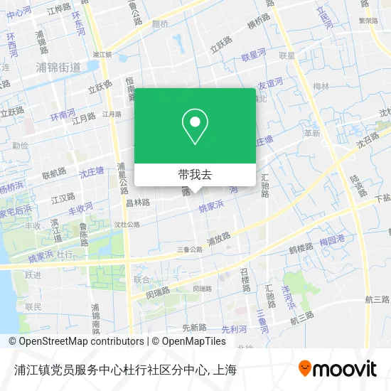 浦江镇党员服务中心杜行社区分中心地图