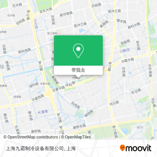 上海九霸制冷设备有限公司地图