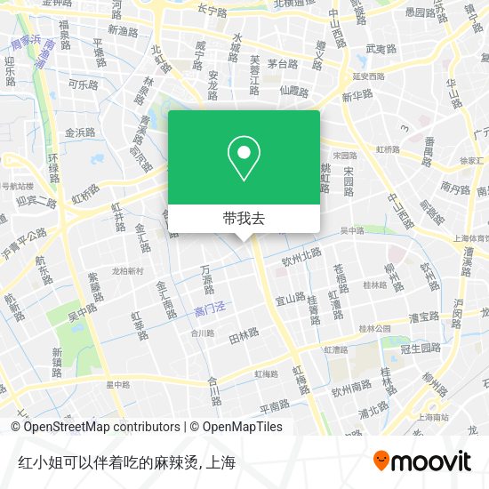 红小姐可以伴着吃的麻辣烫地图