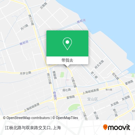 江杨北路与双泉路交叉口地图