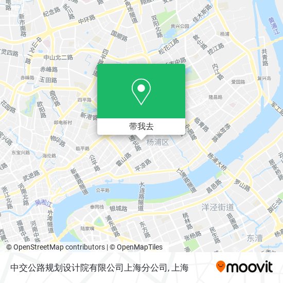 中交公路规划设计院有限公司上海分公司地图