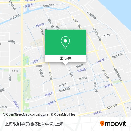 上海戏剧学院继续教育学院地图