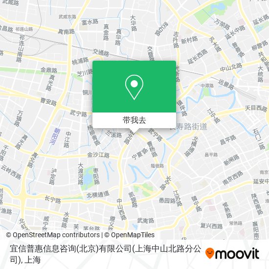 宜信普惠信息咨询(北京)有限公司(上海中山北路分公司)地图