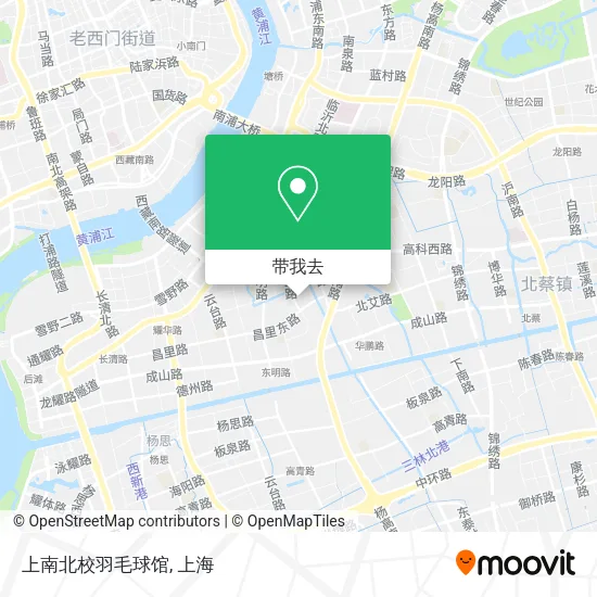 上南北校羽毛球馆地图