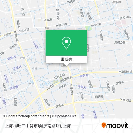 上海福旺二手货市场(沪南路店)地图