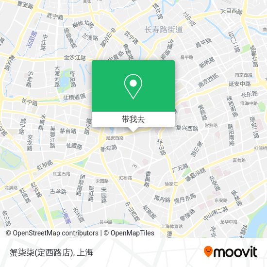 蟹柒柒(定西路店)地图