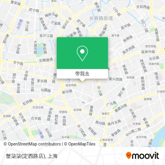 蟹柒柒(定西路店)地图