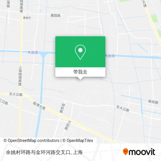 余姚村环路与金环河路交叉口地图