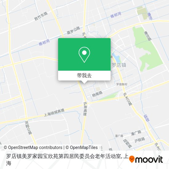 罗店镇美罗家园宝欣苑第四居民委员会老年活动室地图