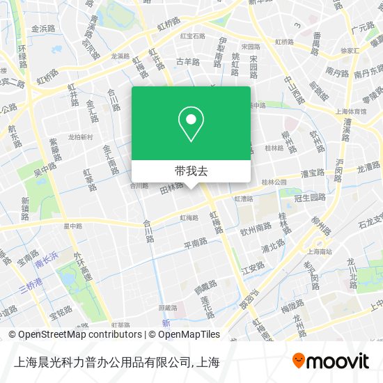 上海晨光科力普办公用品有限公司地图