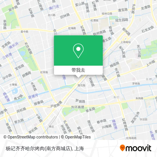 杨记齐齐哈尔烤肉(南方商城店)地图