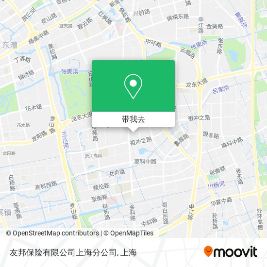 友邦保险有限公司上海分公司地图
