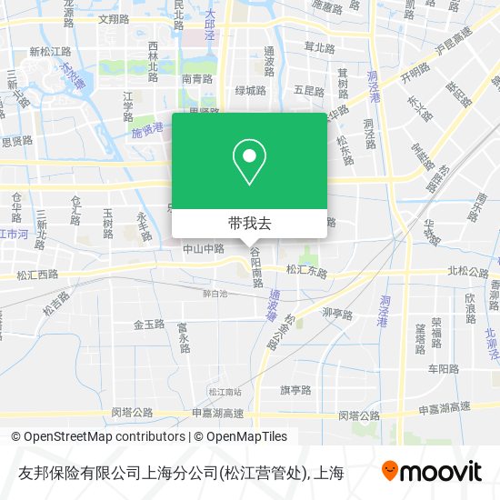 友邦保险有限公司上海分公司(松江营管处)地图