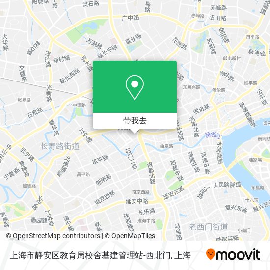 上海市静安区教育局校舍基建管理站-西北门地图