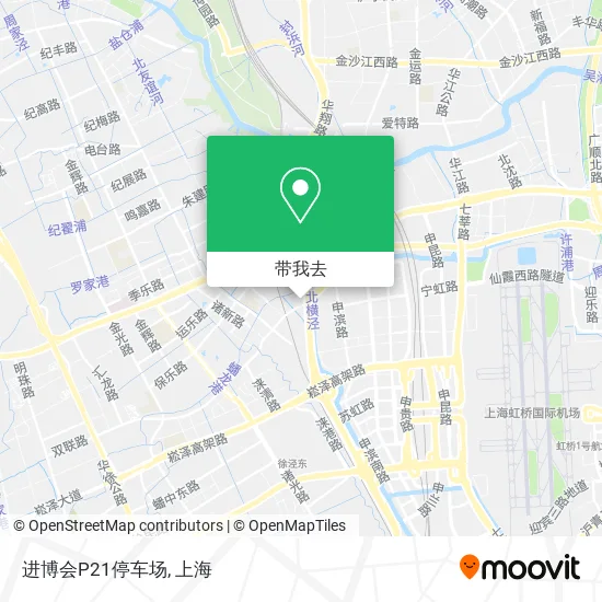 进博会P21停车场地图