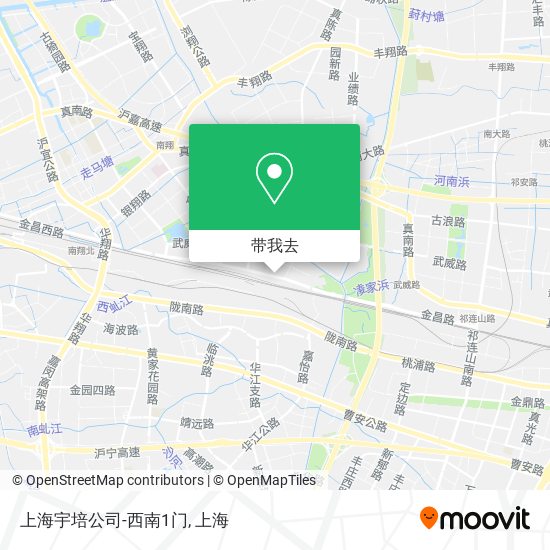 上海宇培公司-西南1门地图