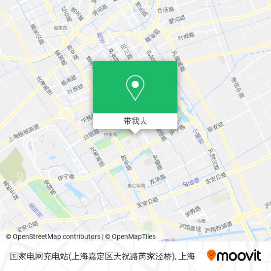 国家电网充电站(上海嘉定区天祝路芮家泾桥)地图