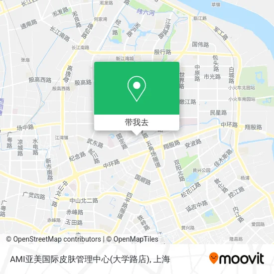 AMI亚美国际皮肤管理中心(大学路店)地图
