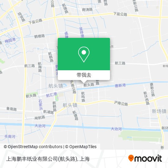 上海鹏丰纸业有限公司(航头路)地图