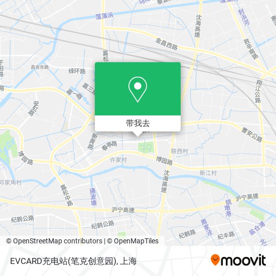 EVCARD充电站(笔克创意园)地图