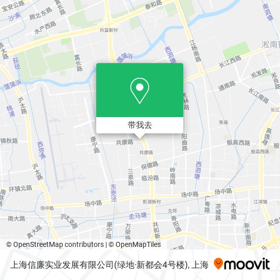 上海信廉实业发展有限公司(绿地·新都会4号楼)地图