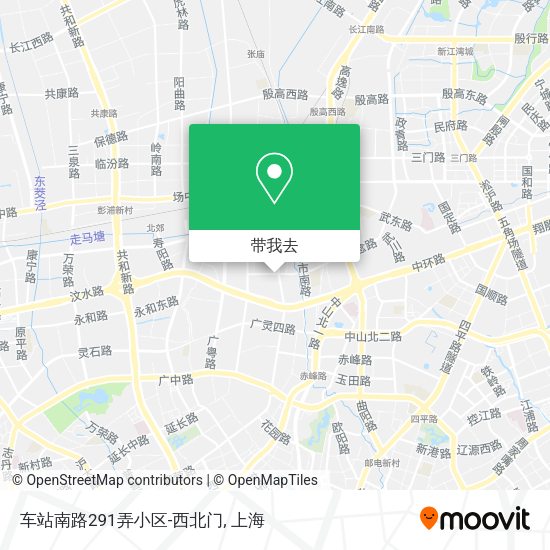 车站南路291弄小区-西北门地图