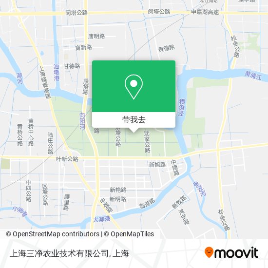 上海三净农业技术有限公司地图