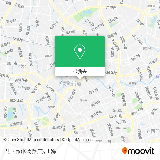 迪卡侬(长寿路店)地图