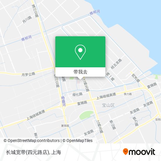 长城宽带(四元路店)地图