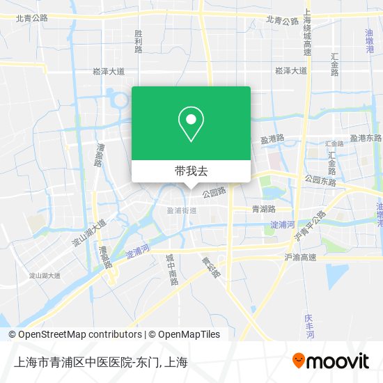 上海市青浦区中医医院-东门地图