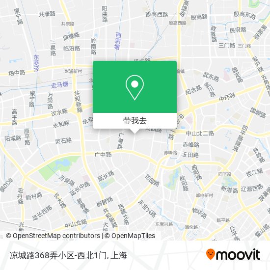 凉城路368弄小区-西北1门地图