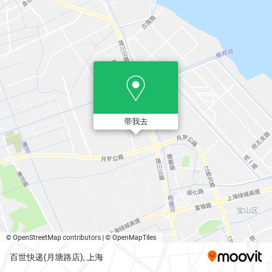 百世快递(月塘路店)地图