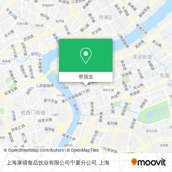 上海康禧食品饮业有限公司宁夏分公司地图