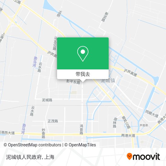 泥城镇人民政府地图