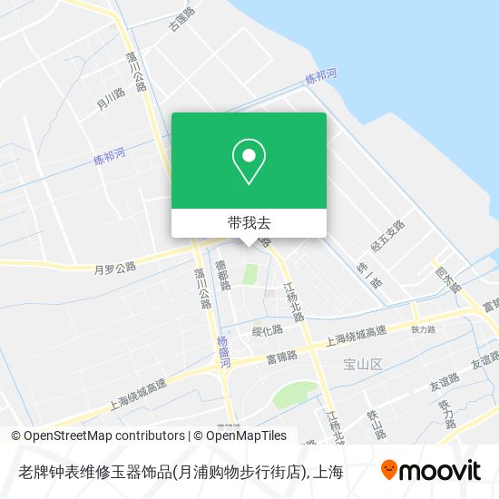 老牌钟表维修玉器饰品(月浦购物步行街店)地图