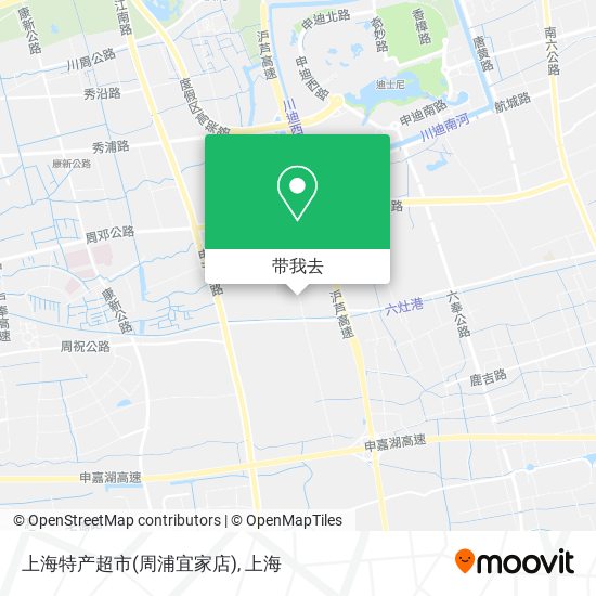 上海特产超市(周浦宜家店)地图