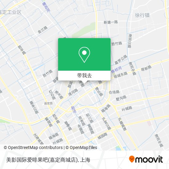 美影国际爱啡果吧(嘉定商城店)地图