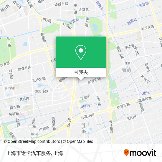 上海市途卡汽车服务地图