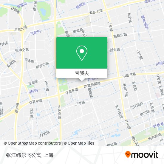 张江纬尔飞公寓地图