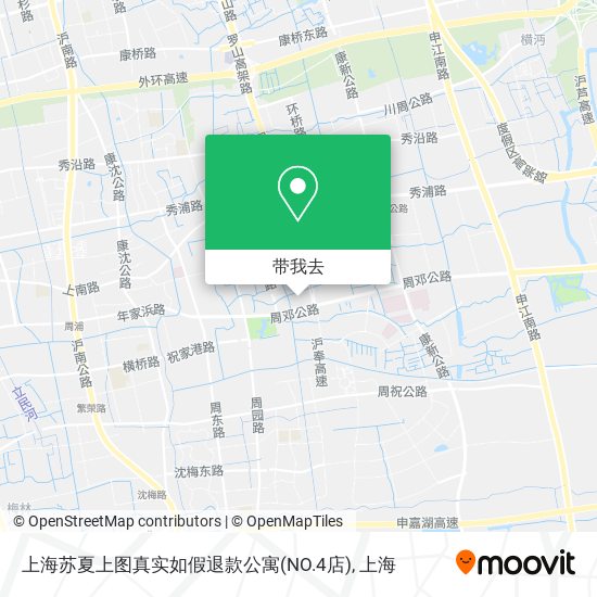 上海苏夏上图真实如假退款公寓(NO.4店)地图