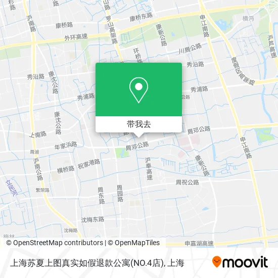 上海苏夏上图真实如假退款公寓(NO.4店)地图